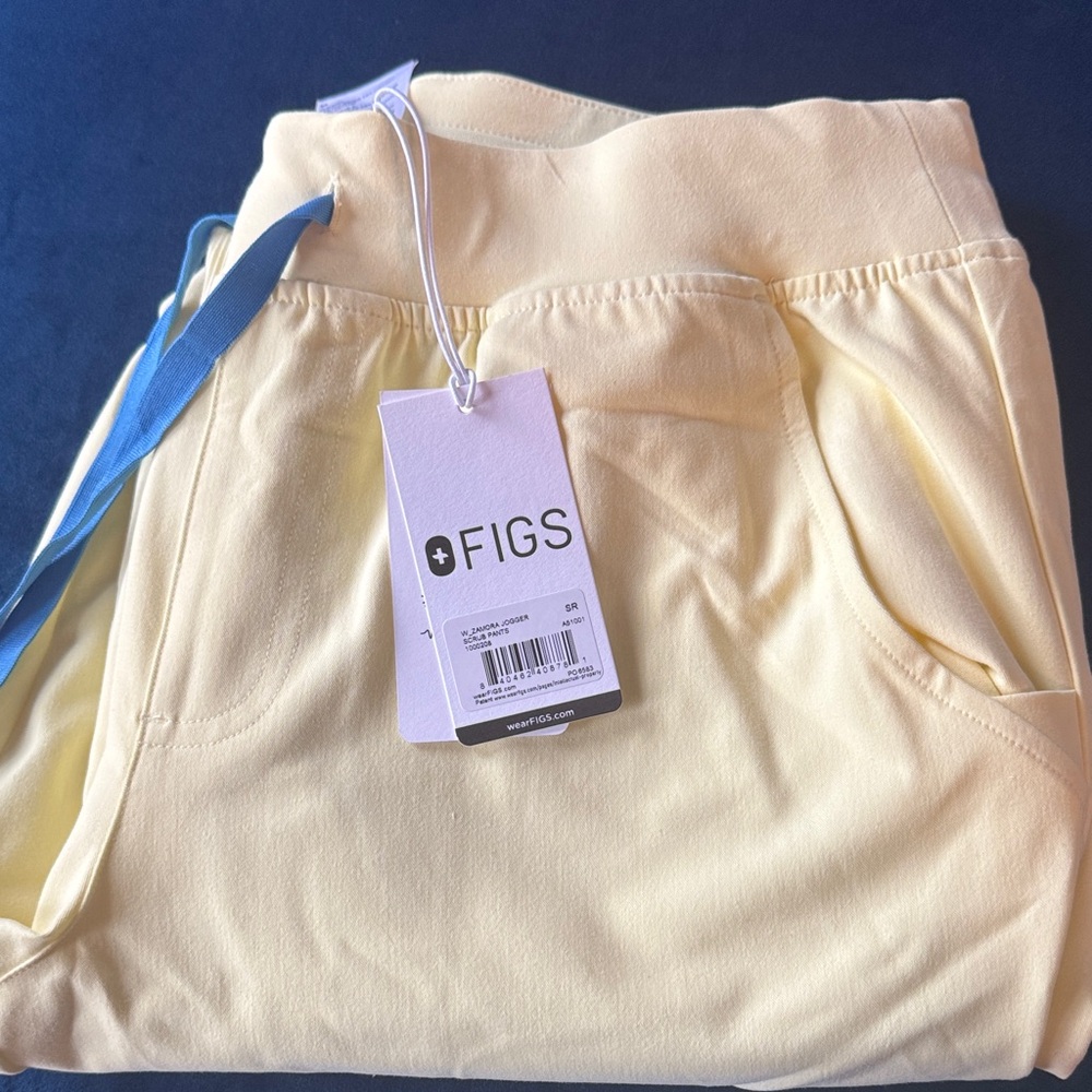 Figs Light Yellow Scrub Pants
